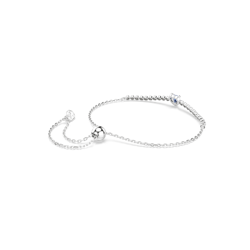 swarovski سوار one، قطع متنوع، شكل قلب، لون أزرق، طلاء روديوم
