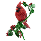 swarovski قطعة زينة crystal myriad على شكل طائر كاردينال أحمر