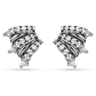 swarovski حلية أذن sublima، لون أبيض، طلاء روثينيوم