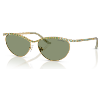 swarovski نظارات شمسية، شكل كات آي، sk7046، لون أخضر
