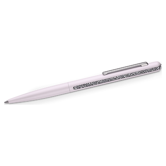 swarovski قلم حبر جاف crystal shimmer، لون وردي، طلاء كروم