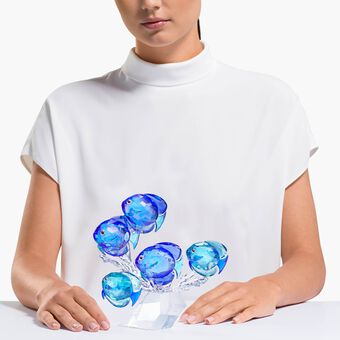swarovski قطعة زينة على شكل مجموعة أسماك