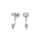 swarovski galaxy earring jackets  lab grown diamonds 0 8 ct tw  round shape  sterling silver