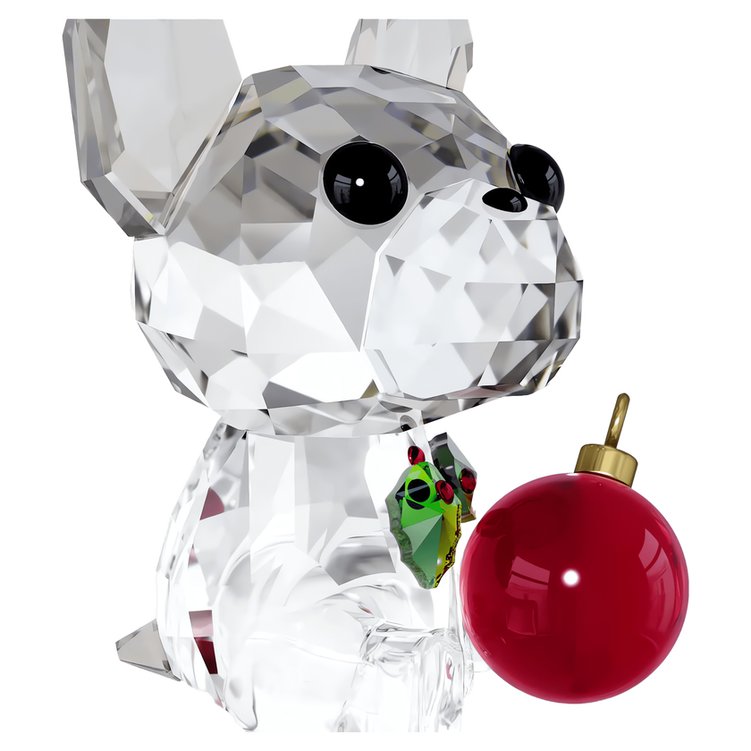 swarovski قطعة زينة holiday cheers على شكل بولدوغ فرنسي