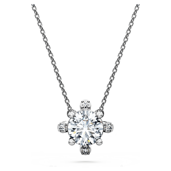 swarovski قلادة galaxy، أحجار ألماس مُصنعة في المختبر بإجمالي 1 05 قيراط، فضة إسترليني، ذهب أبيض عيار 18