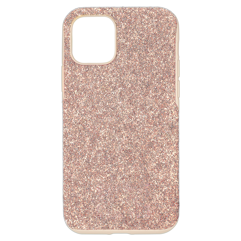 swarovski حافظة high للهاتف الذكي، iphone  12 mini، لون ذهبي وردي