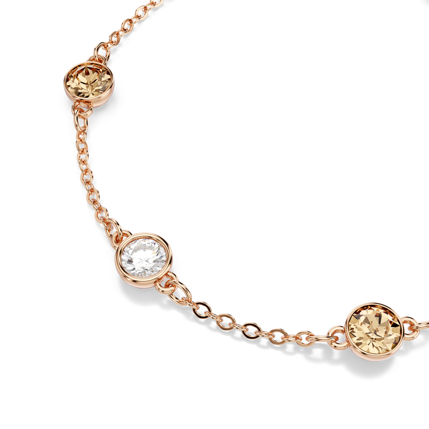 swarovski سوار imber، قطع مُستدير، ألوان متعددة، لمسة نهائية من الذهب الوردي عيار 18 قيراط