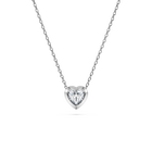 swarovski eternity pendant  lab grown diamonds 0 5 ct tw  heart shape  sterling silver