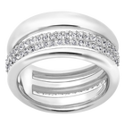 خاتم Exact ، أبيض ، بطلاء من الروديوم