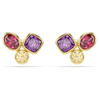 swarovski أقراط دبوسية imber، قطع متنوع، ألوان متعددة، لمسة نهائية من الذهب عيار 18 قيراط