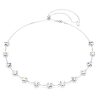 swarovski عقد chroma، قطع متنوع، نجمة، لون أبيض، طلاء روديوم