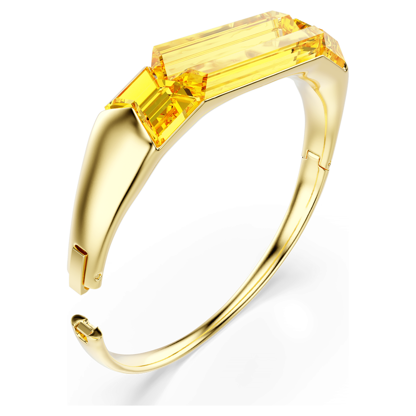swarovski سوار lucent، لون أصفر، طلاء باللون الذهبي