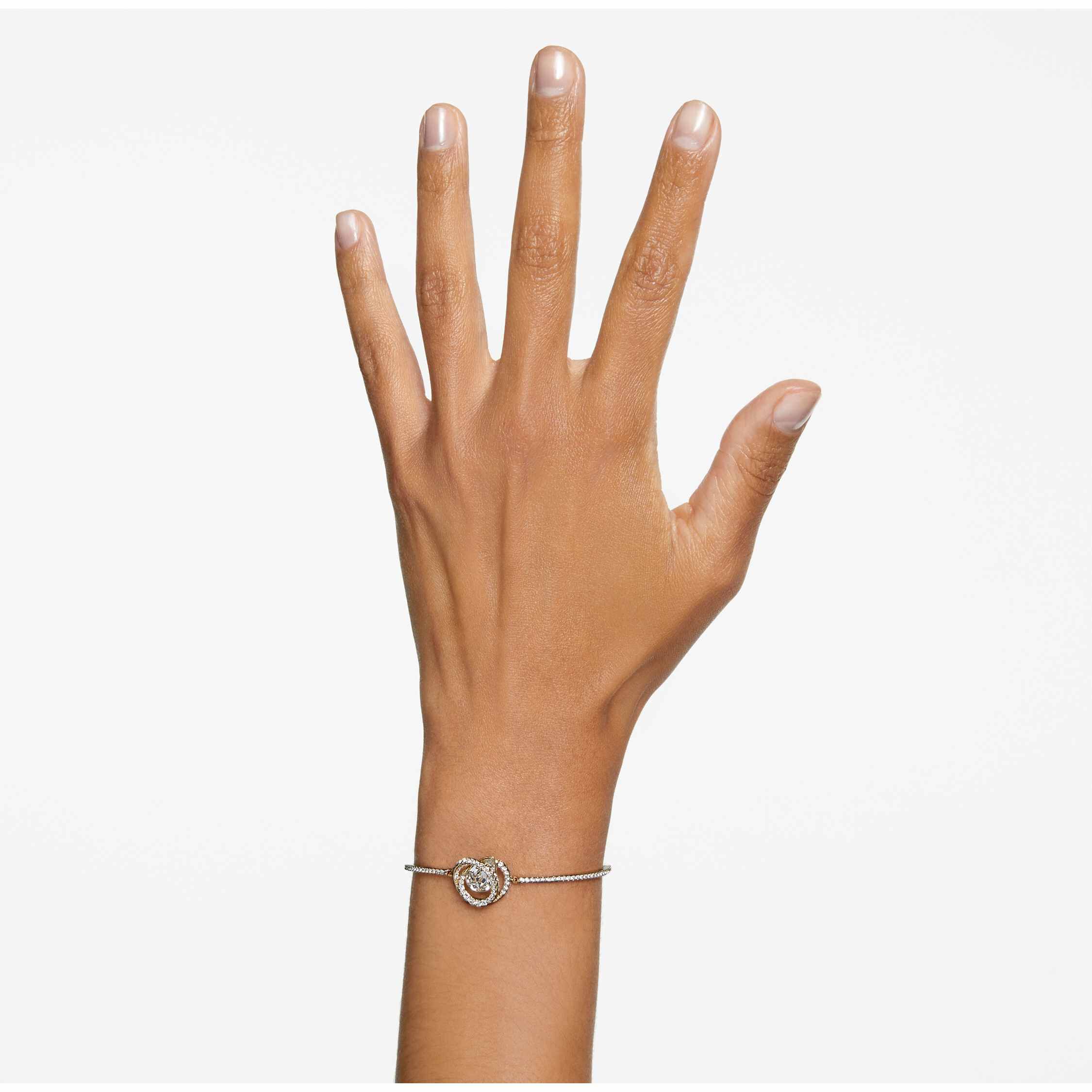 swarovski سوار generation، لون أبيض، طلاء ذهبي