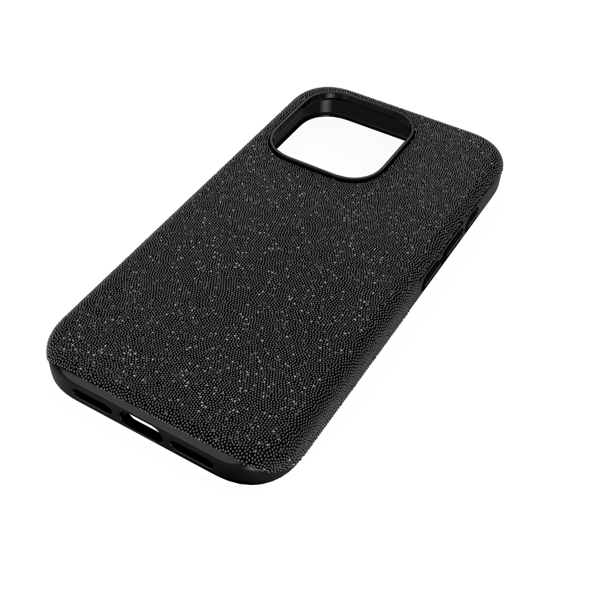 swarovski حافظة high للهاتف الذكي، iphone  15 pro، لون أسود