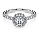 swarovski خاتم سوليتير eternity، ألماس مُصنع في المختبر إجمالي 0 8 قيراط، شكل دائري، ذهب أبيض عيار 18 قيراط