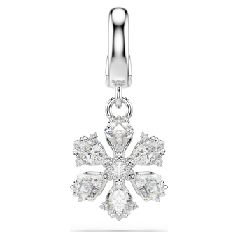 swarovski تعليقة idyllia، قطع متنوع، ندفة ثلج، لون أبيض، طلاء روديوم