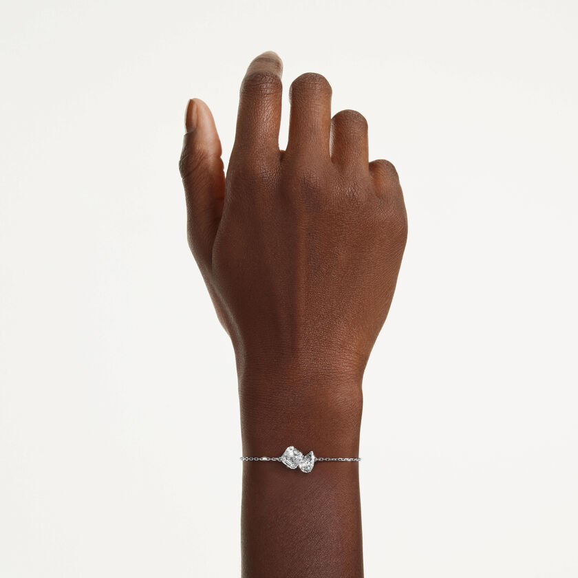 swarovski سوار mesmera، قطع متنوع، لون أبيض، طلاء روديوم