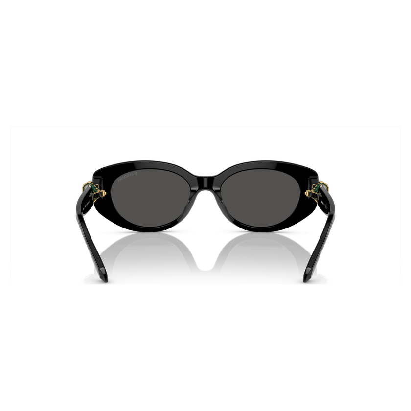 swarovski نظارة شمسية، شكل كات آي، sk6002el، لون أسود