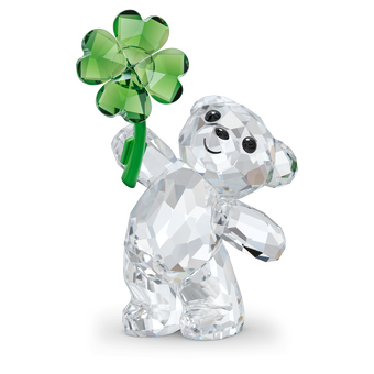 swarovski قطعة زينة على شكل الدب kris bear يحمل تميمة حظ