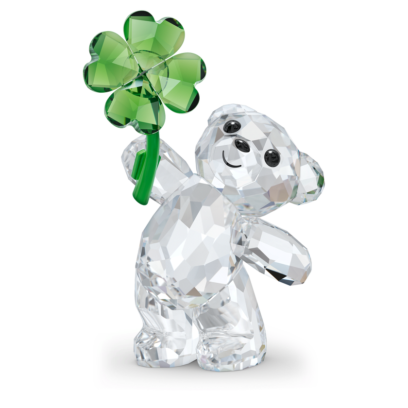 swarovski قطعة زينة على شكل الدب kris bear يحمل تميمة حظ