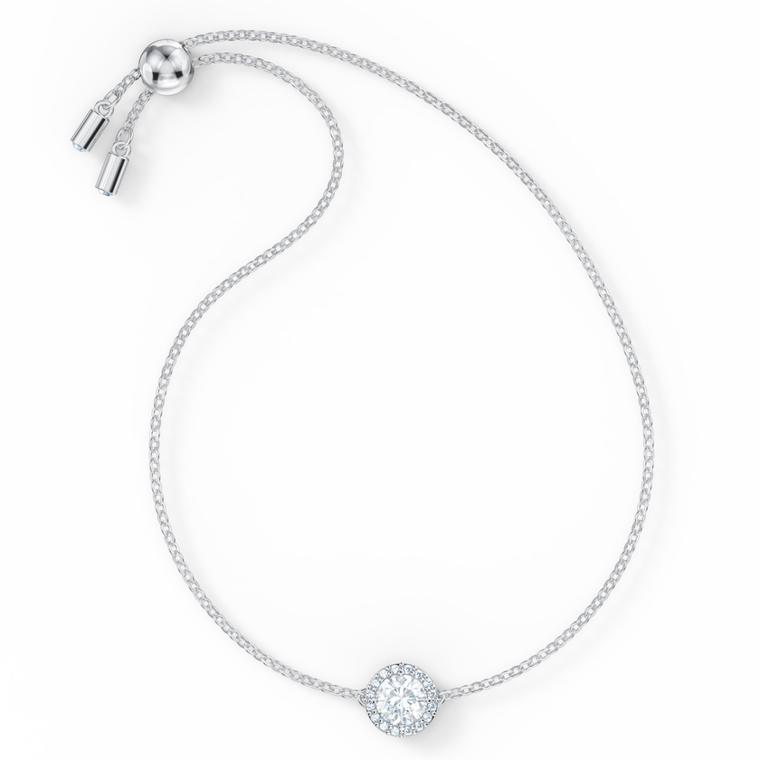 swarovski سوار angelic مستدير، لون أبيض، طلاء روديوم