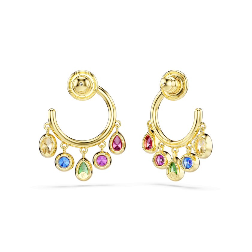 swarovski أقراط حلقية imber، قطع متنوع، ألوان متعددة، لمسة نهائية من الذهب عيار 18 قيراط