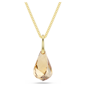 swarovski قلادة energic، لون بني، طلاء باللون الذهبي