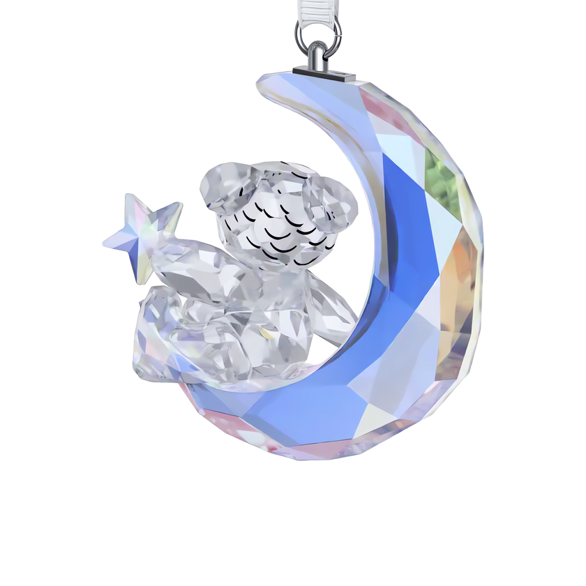 swarovski kris bear، زينة شكل قمر