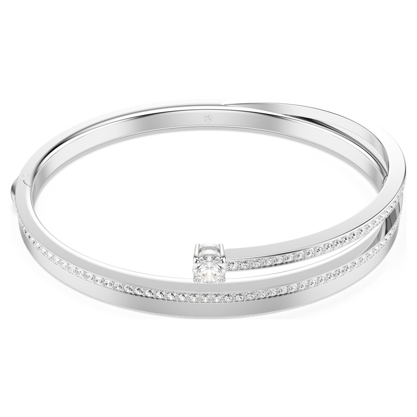 swarovski سوار fresh، قطع مُستدير، لون أبيض، طلاء روديوم
