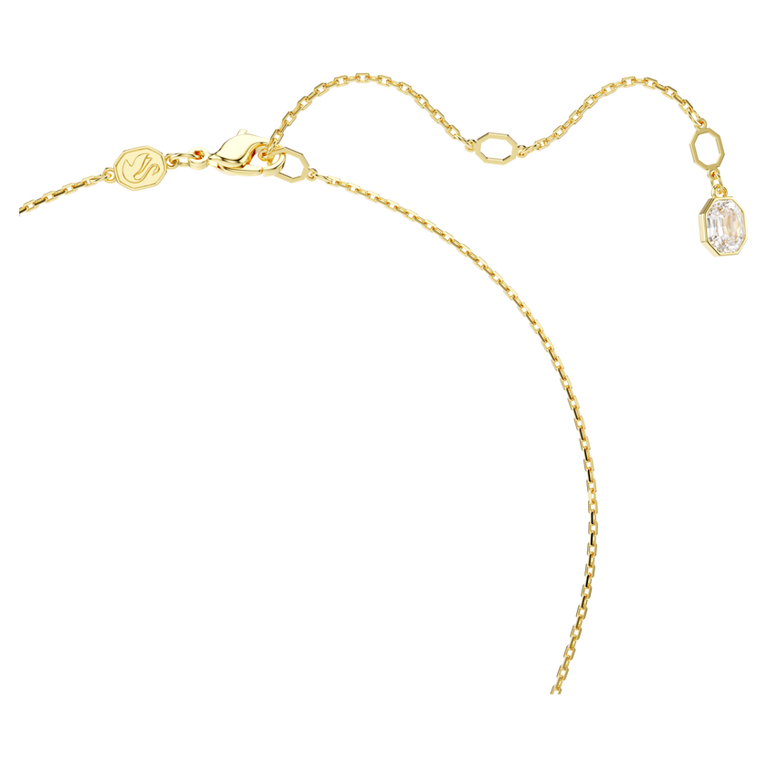 swarovski قلادة good luck trolls، قزم، لون أخضر، طلاء باللون الذهبي