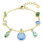 swarovski سوار gema، قطع متنوع، ألوان متعددة، طلاء باللون الذهبي