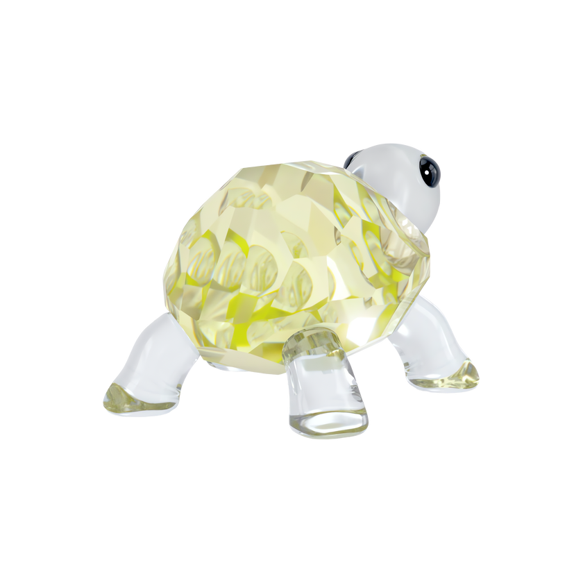 swarovski مجسم سلحفاة صغيرة، مجموعة idyllia