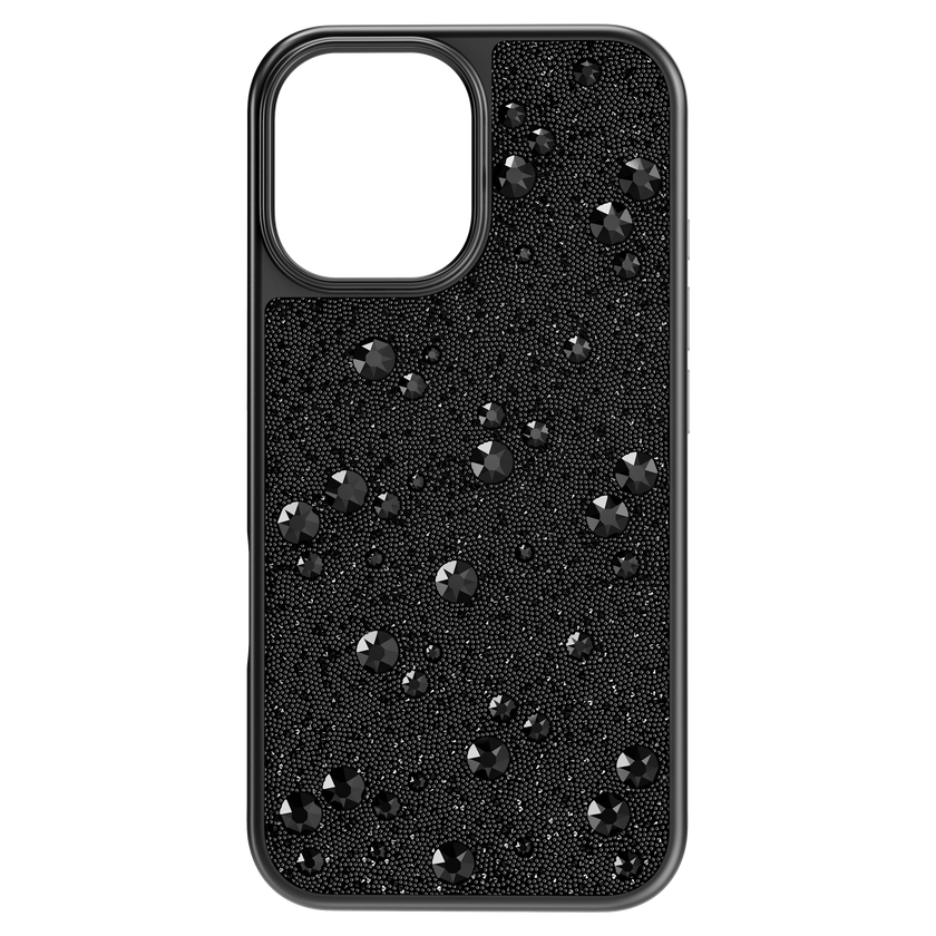 swarovski حافظة هاتف ذكي high، تصميم متباين، iphone  16، لون أسود