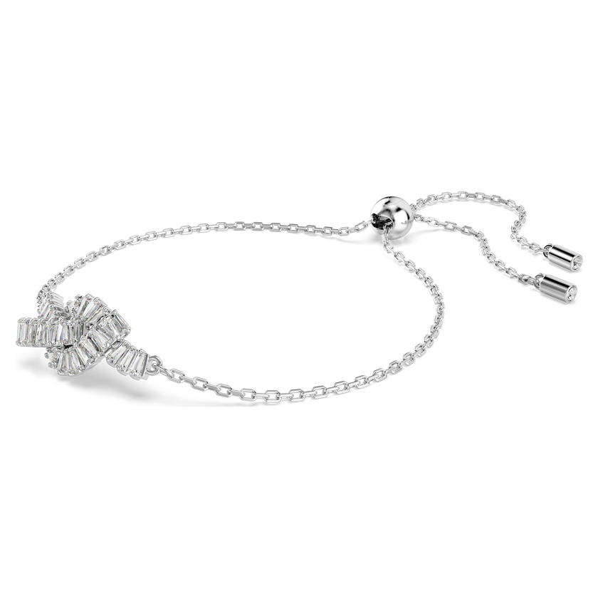 swarovski سوار matrix، قطع باغيت، شكل عقدة، لون أبيض، طلاء روديوم