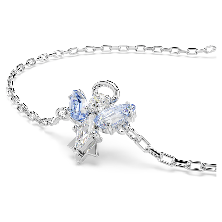 swarovski سوار magic، شكل ملاك، لون أزرق، طلاء روديوم