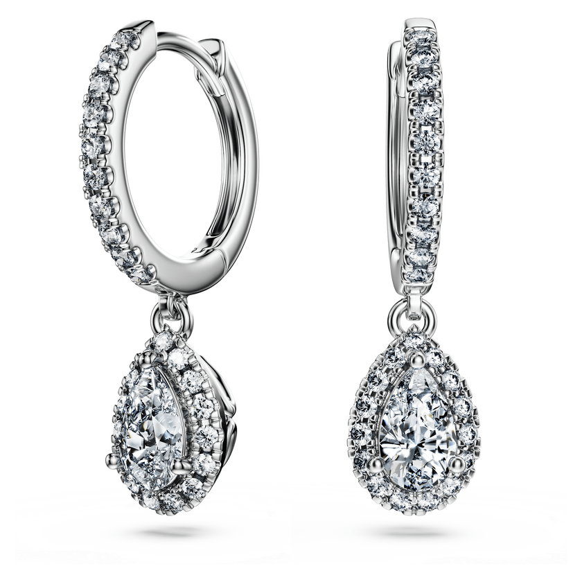 swarovski أقراط متدلية eternity، أحجار ألماس مُصنعة في المختبر بإجمالي 1 25 قيراط، ذهب أبيض عيار 18