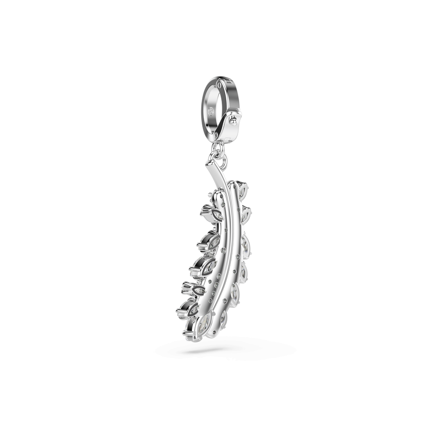 swarovski تعليقة vienna، قطع متنوع، ريشة، لون أبيض، طلاء روديوم