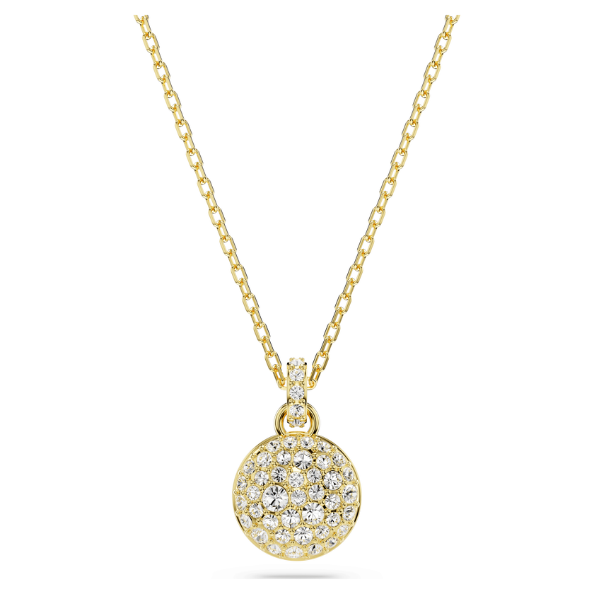 swarovski قلادة sublima، لون أبيض، طلاء بلون ذهبي