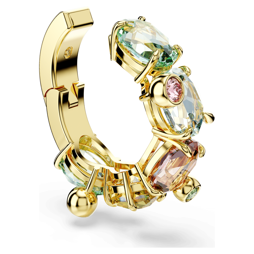 swarovski حلية للأذن gema، قطعة واحدة، قطع متنوع، ألوان متعددة، طلاء باللون الذهبي