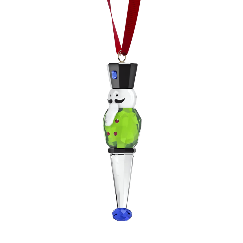 swarovski زينة شكل كسارة البندق holiday cheers، لون أخضر