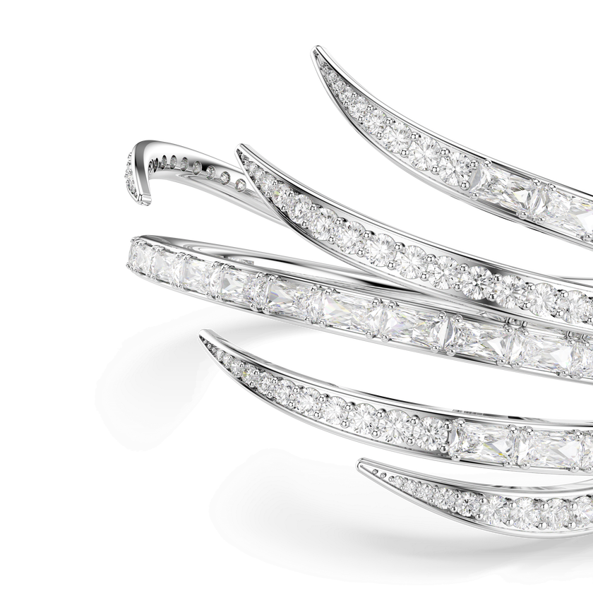swarovski سوار vienna، قطع متنوع، لون أبيض، طلاء روديوم