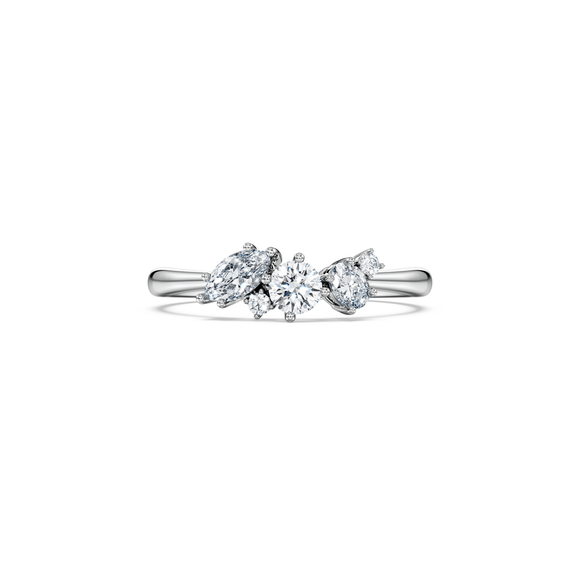 swarovski خاتم galaxy، ألماس مُصنع في المختبر إجمالي 0 43 قيراط، أشكال متنوعة، فضة استرليني