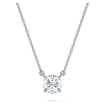 swarovski قلادة eternity، أحجار ألماس مُصنعة في المختبر بإجمالي 0 5 قيراط، ذهب أبيض عيار 18