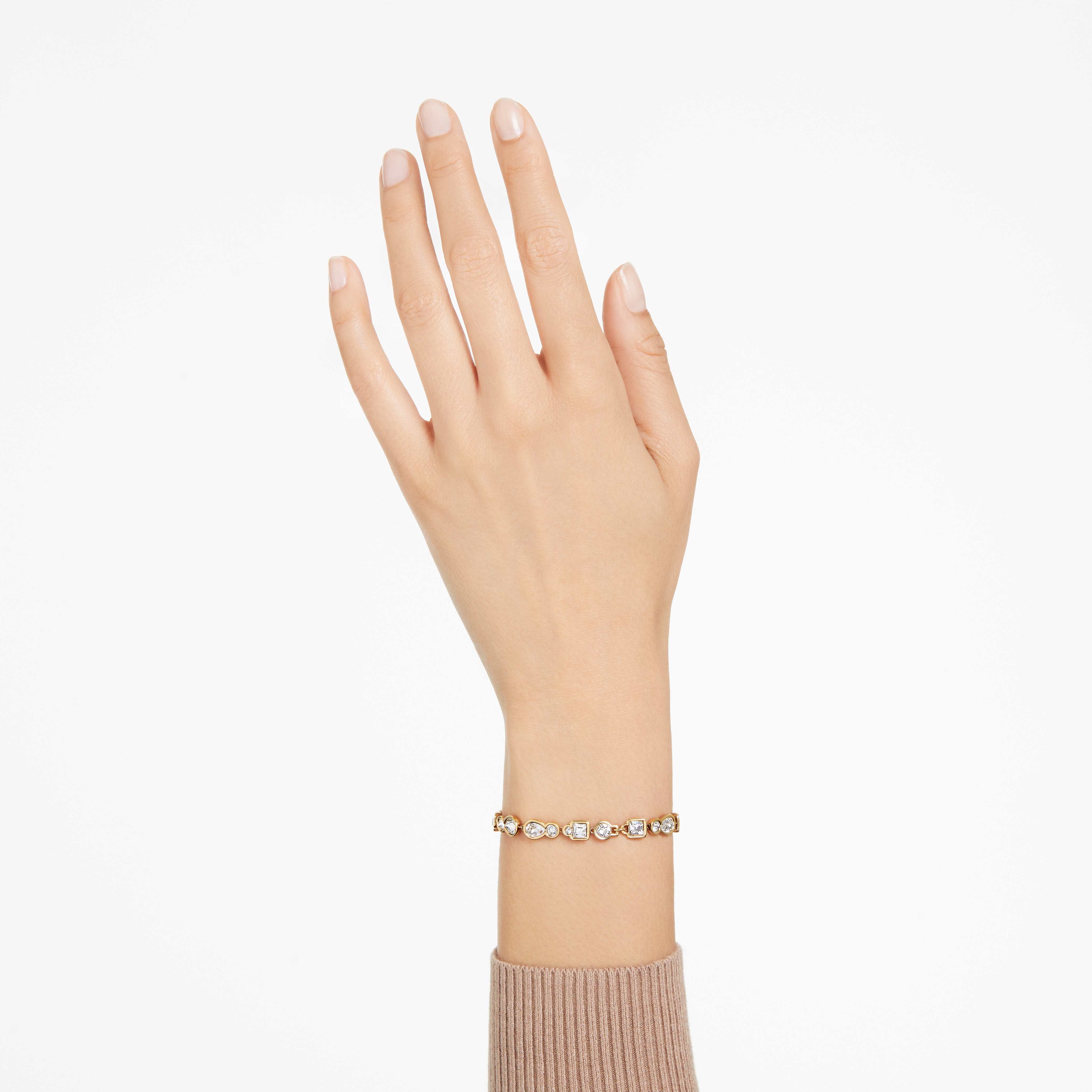 swarovski سوار dextera، قطع متنوع، لون أبيض، طلاء بلون ذهبي