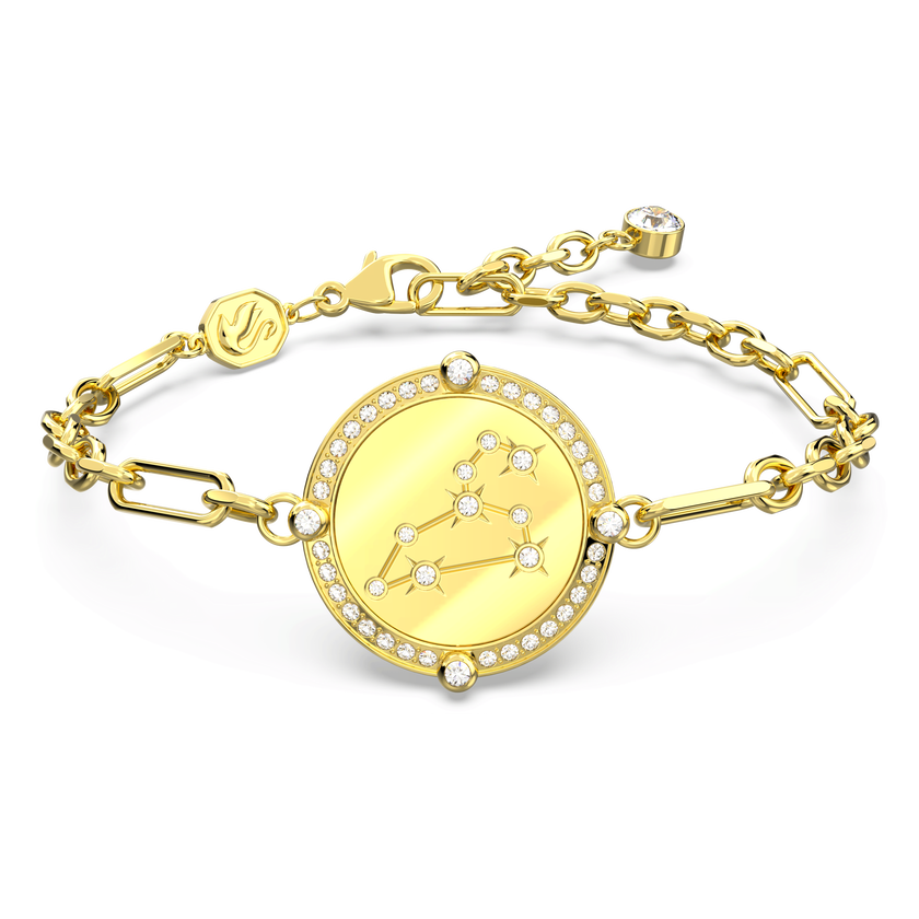 swarovski سوار zodiac، leo، لون ذهبي، طلاء بلون ذهبي