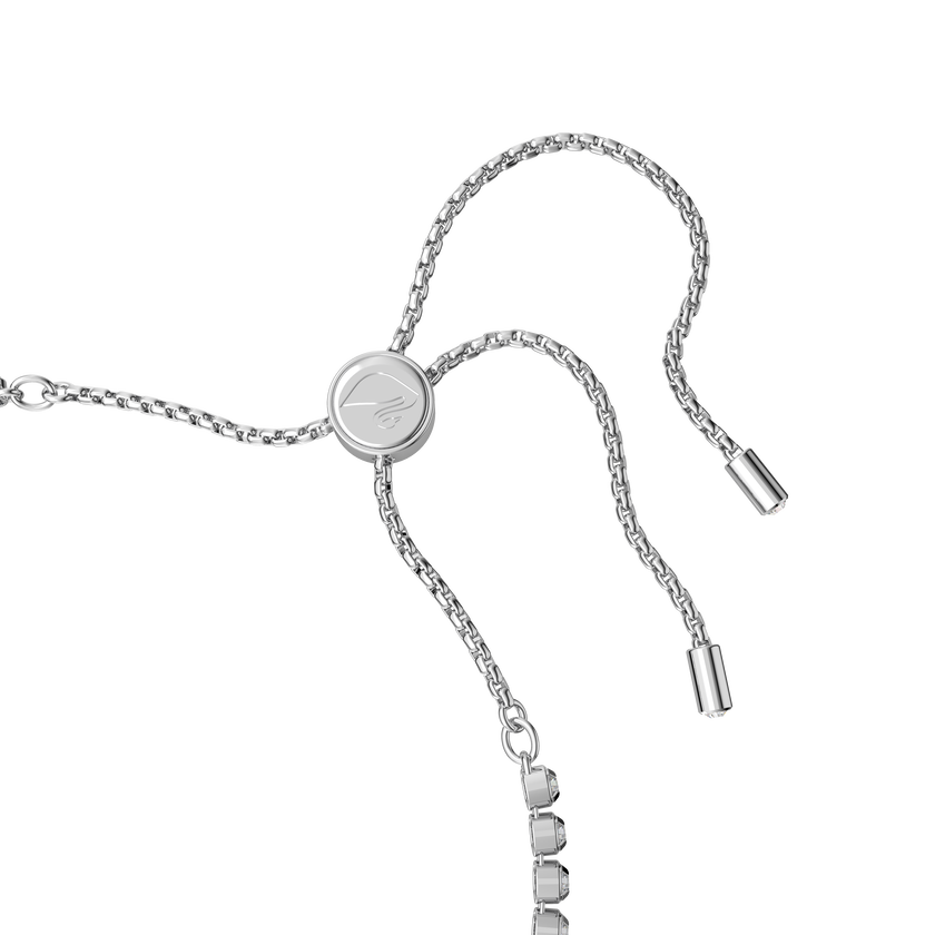 swarovski سوار subtle، على شكل عين الحسود، لون أبيض، طلاء روديوم