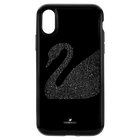 غطاء هاتف ذكي Swan Fabric بمصد مدمج،iPhone® XR ، أسود