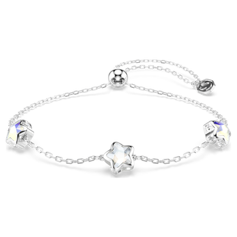 swarovski سوار chroma، نجمة، لون أبيض، طلاء روديوم