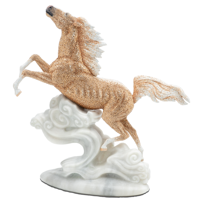 swarovski مجسم حصان valiant horse، مجموعة crystal myriad