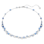 swarovski عقد constella، قطع متنوع، لون أزرق، طلاء روديوم